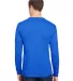Bayside Apparel 3055 Union-Made Long Sleeve T-Shir in Royal blue back view
