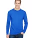 Bayside Apparel 3055 Union-Made Long Sleeve T-Shir in Royal blue front view