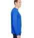 Bayside Apparel 3055 Union-Made Long Sleeve T-Shir in Royal blue side view