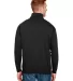 Bayside Apparel 920 USA-Made Quarter-Zip Pullover  in Black back view
