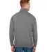 Bayside Apparel 920 USA-Made Quarter-Zip Pullover  in Charcoal back view