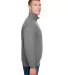 Bayside Apparel 920 USA-Made Quarter-Zip Pullover  in Charcoal side view