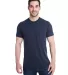 Bayside Apparel 5710 Unisex Triblend T-Shirt in Tri midnight front view