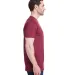 Bayside Apparel 5710 Unisex Triblend T-Shirt in Tri cranberry side view