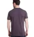 Bayside Apparel 5710 Unisex Triblend T-Shirt in Tri burgundy back view