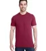 Bayside Apparel 5710 Unisex Triblend T-Shirt in Tri burgundy front view