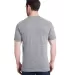 Bayside Apparel 5710 Unisex Triblend T-Shirt in Tri athletic gry back view