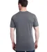 Bayside Apparel 5710 Unisex Triblend T-Shirt in Tri dark grey back view