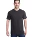 Bayside Apparel 5710 Unisex Triblend T-Shirt in Tri charcoal front view
