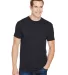 Bayside Apparel 5300 USA-Made Performance Tee in Black front view
