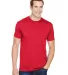 Bayside Apparel 5300 USA-Made Performance Tee in Red front view