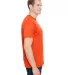 Bayside Apparel 5300 USA-Made Performance Tee in Bright orange side view