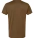 Bayside Apparel 5300 USA-Made Performance Tee in Coyote brown back view