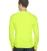 Bayside Apparel 5360 USA-Made Long Sleeve Performa in Lime green back view