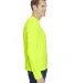 Bayside Apparel 5360 USA-Made Long Sleeve Performa in Lime green side view