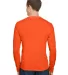 Bayside Apparel 5360 USA-Made Long Sleeve Performa in Bright orange back view