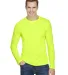 Bayside Apparel 5360 USA-Made Long Sleeve Performa in Lime green front view