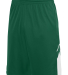 Augusta Sportswear 1168 Alley-Oop Reversible Short in Dark green/ wht front view