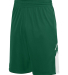 Augusta Sportswear 1168 Alley-Oop Reversible Short in Dark green/ wht side view