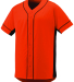Augusta Sportswear 1660 Slugger Jersey in Orange/ black front view
