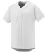 Augusta Sportswear 1660 Slugger Jersey in White/ white side view