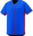 Augusta Sportswear 1661 Youth Slugger Jersey in Royal/ red front view
