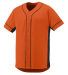 Augusta Sportswear 1661 Youth Slugger Jersey in Orange/ black side view