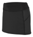 Augusta Sportswear 2420 Women's Femfit Skort in Black/ graphite front view