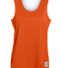 Augusta Sportswear 147 Women's Reversible Wicking  in Orange/ white front view
