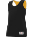Augusta Sportswear 147 Women's Reversible Wicking  in Black/ gold side view
