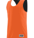 Augusta Sportswear 5023 Youth Reversible Wicking T in Orange/ black front view