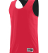 Augusta Sportswear 5023 Youth Reversible Wicking T in Red/ black front view