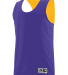 Augusta Sportswear 5023 Youth Reversible Wicking T in Purple/ gold front view