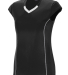 Augusta Sportswear 1219 Girls' Blash Jersey in Black/ white front view