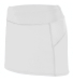 Augusta Sportswear 2421 Girls' Femfit Skort in White/ graphite front view