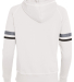 Augusta Sportswear 5440 Women's Spry Hoodie in White/ blk/ grph back view