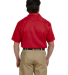 1574 Dickies Short Sleeve Twill Work Shirt  in Red back view