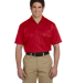 1574 Dickies Short Sleeve Twill Work Shirt  in Red front view