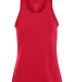 Augusta Sportswear 1203 Girls' Solid Racerback Tan in Red front view