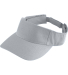 Augusta Sportswear 6226 Youth Sport Twill Visor in Silver grey front view