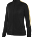 Augusta Sportswear 4397 Ladies Medalist Jacket 2.0 in Black/ vegas gld front view