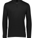 Augusta Sportswear 2786 Youth Attain 1/4 Zip Pullo in Black front view