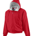 Augusta Sportswear 3281 Youth Hooded Taffeta Jacke in Red front view