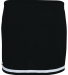 Augusta Sportswear 9125 Women's Energy Skirt in Black/ white front view