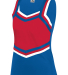 Augusta Sportswear 9141 Girl's Pike Shell in Royal/ red/ wht front view