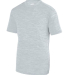 Augusta Sportswear 2901 Youth Shadow Tonal Heather in Silver side view