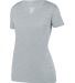 Augusta Sportswear 2902 Ladies Shadow Tonal Heathe in Silver side view