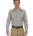 574 Dickies Long Sleeve Work Shirt  in Silver gray front view