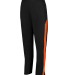 Augusta Sportswear 7762 Women's Medalist Pant 2.0 in Black/ orange front view