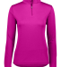 Augusta Sportswear 2787 Women's Attain Quarter-Zip in Power pink front view